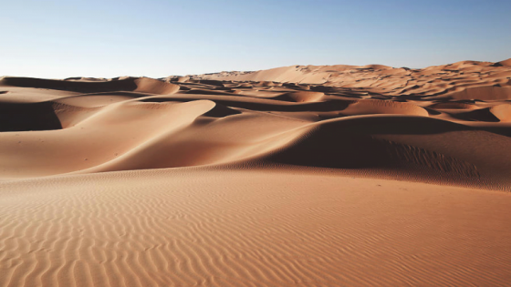 UAE sand dunes and Liwa dune in Abu Dhabi