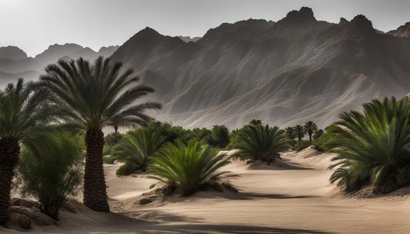 Stunning Desert and Mountain Scenery at Al Ain Oasis