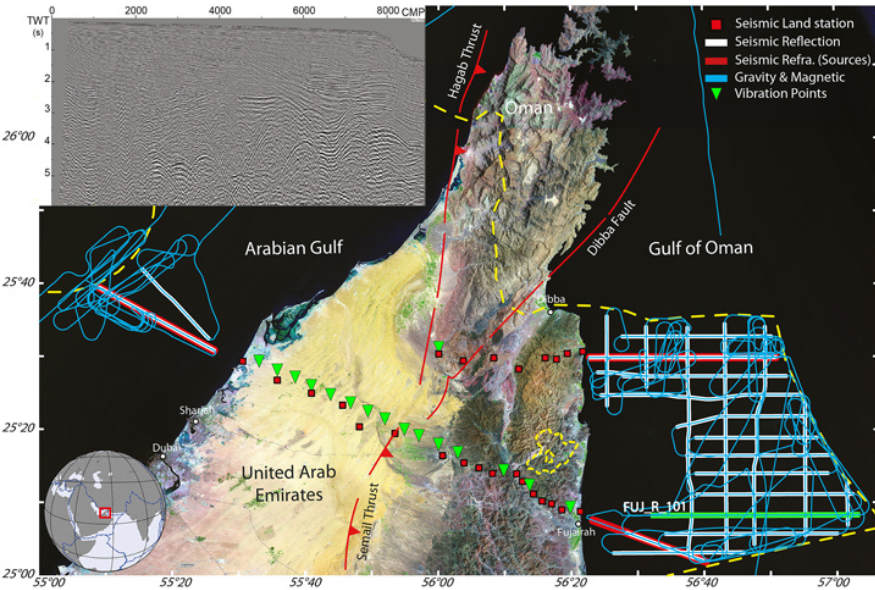 UAE Oman Mountains Oceanic Crust Clues