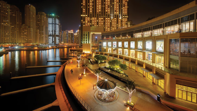 Dubai Marina Mall City Spectacular Skyline