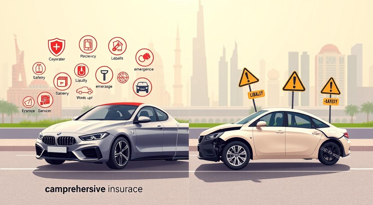 Comprehensive vs liability UAE insurance comparison