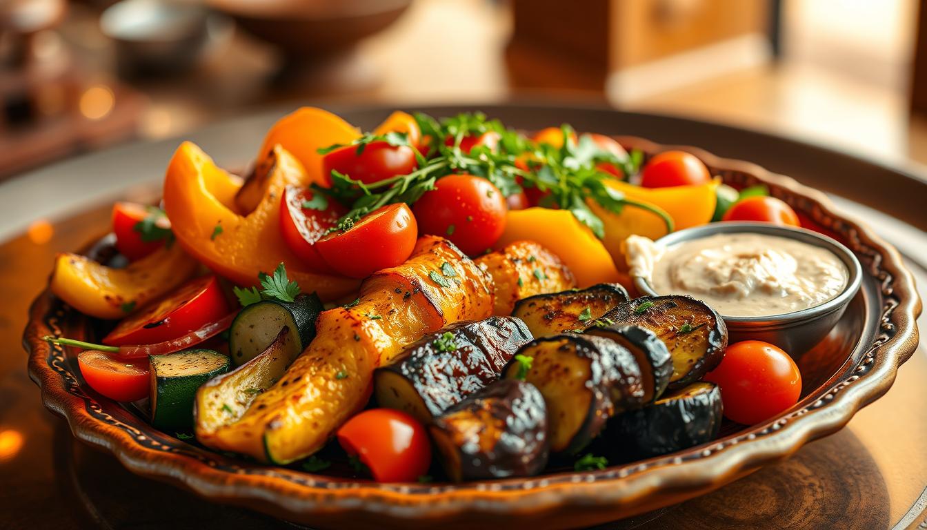 Grilled vegetable specialties in UAE cuisine