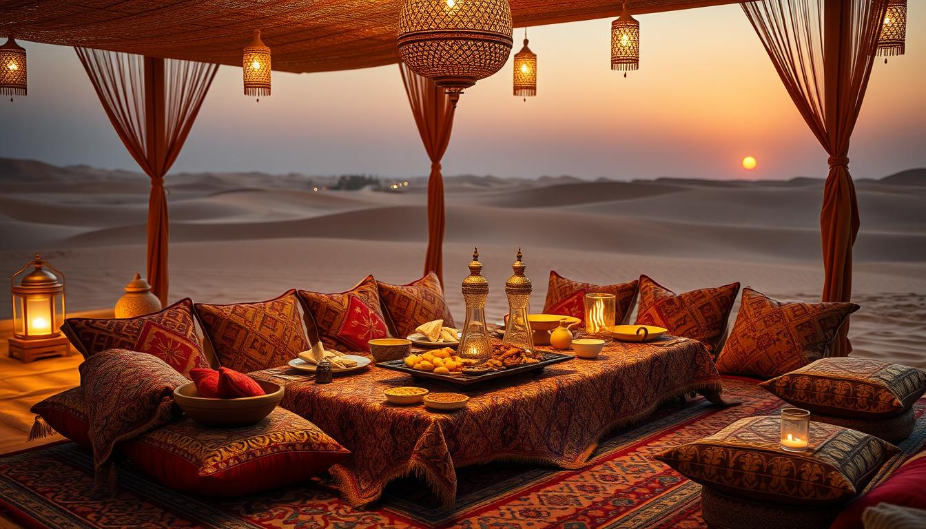 Traditional Emirati dining experience