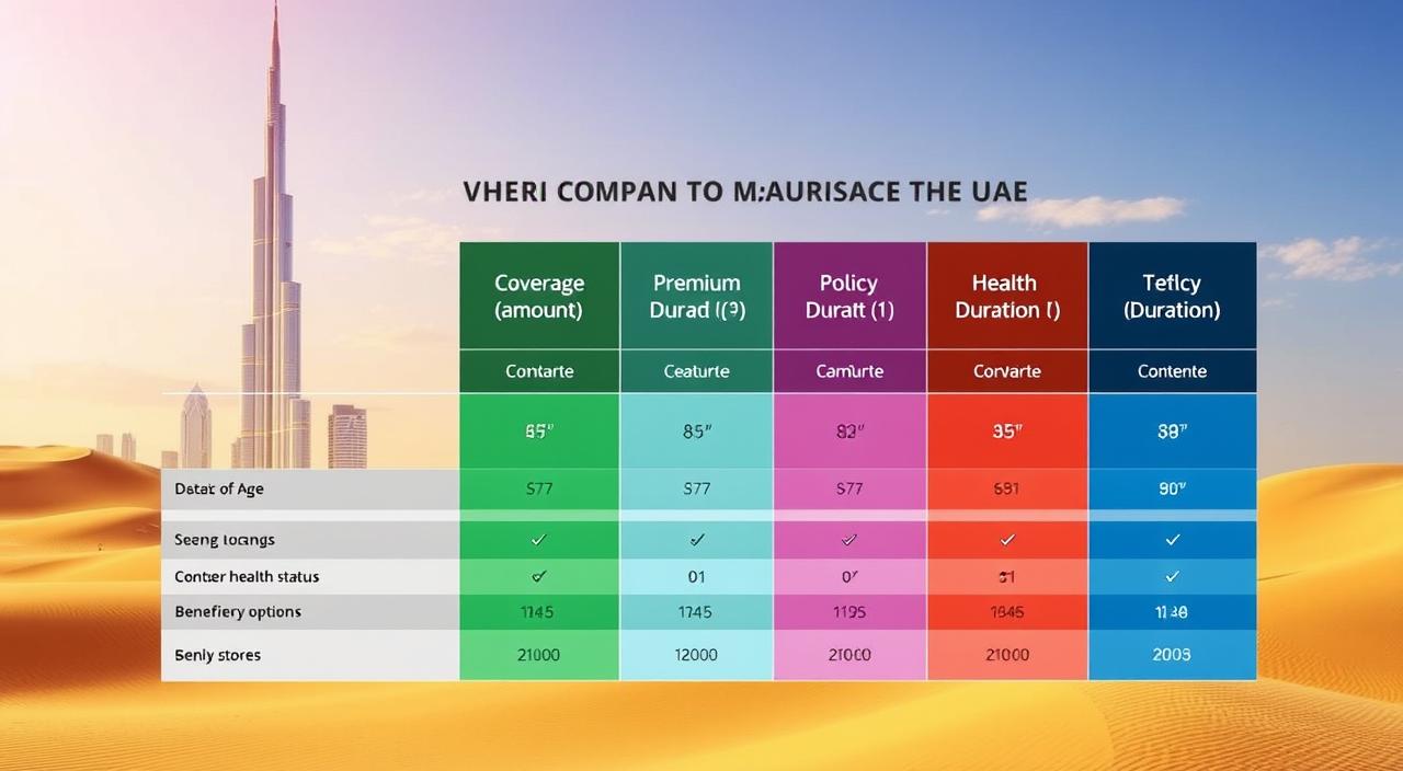 term insurance comparison UAE