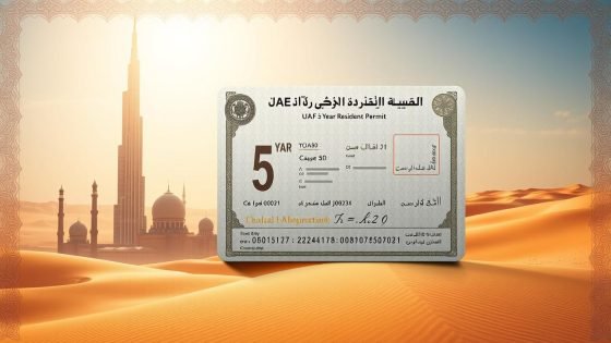 5 years Residence permits UAE