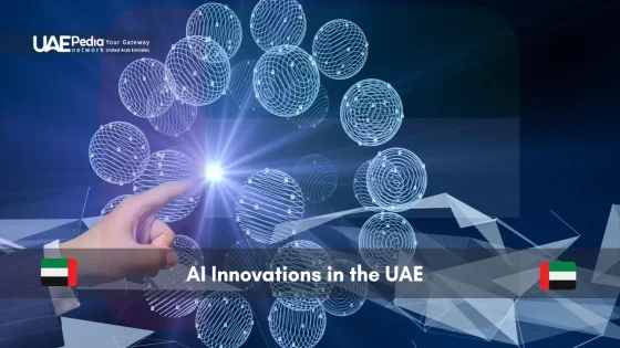 Visualization of AI technologies transforming the UAE