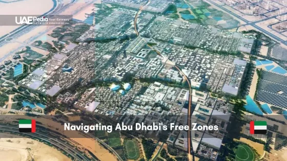 Aerial view of Abu Dhabi Free Zones