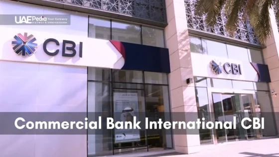 CBI branch exterior showcasing sleek design and prominent bank logo.