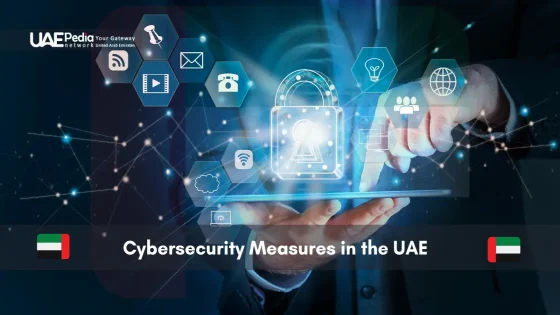 Cybersecurity digital interface in action in the UAE