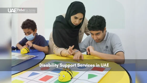 Teacher helping special needs students with a learning activity