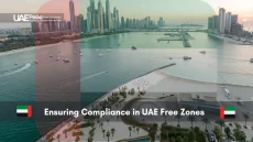 Dubai Marina aerial view illustrating UAE Free Zones