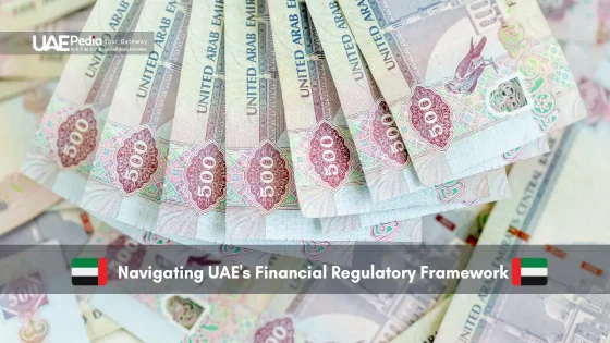 Stack of UAE dirham notes representing financial regulations