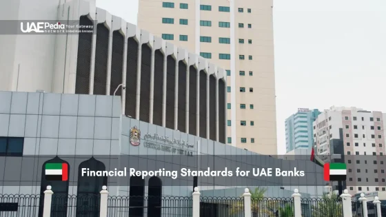 Central Bank of UAE building, representing financial reporting standards