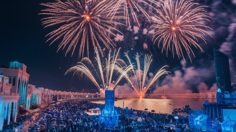 Breathtaking fireworks will light up the night sky beautifully.