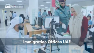 Immigration staff in a UAE service center record a visitor’s fingerprint and photo for visa processing.