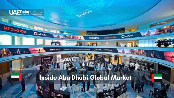 Inside Abu Dhabi Global Market with ADGM branding