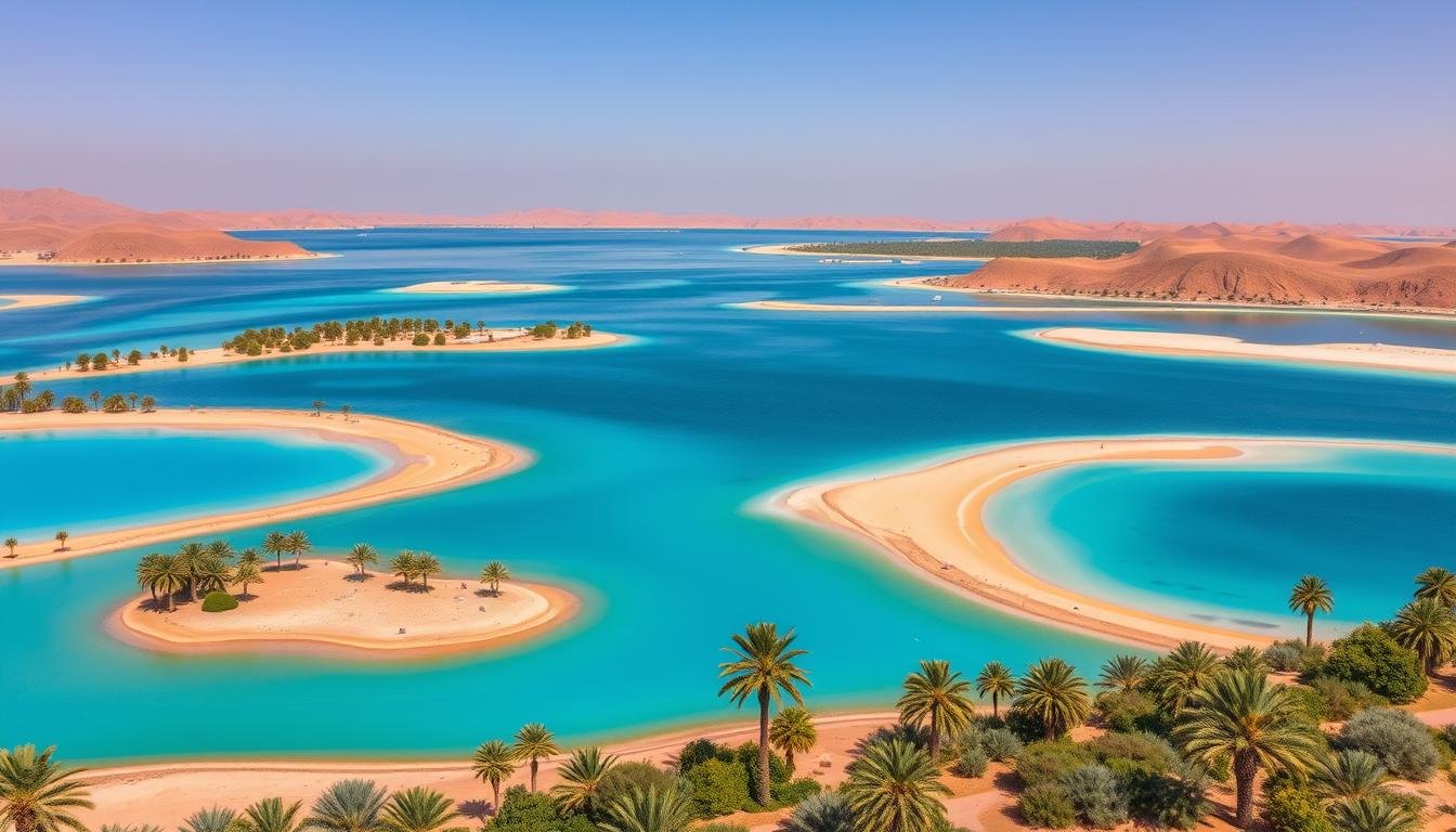 Major freshwater lakes in UAE