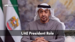 UAE President showcasing leadership during an important national address.