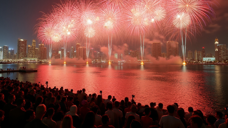 Crowds will gather along the stunning Abu Dhabi Corniche.