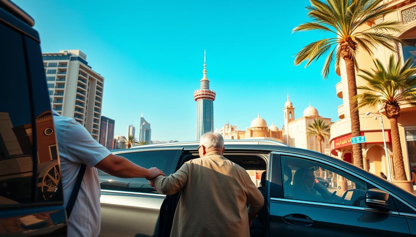 Transportation assistance for elderly UAE