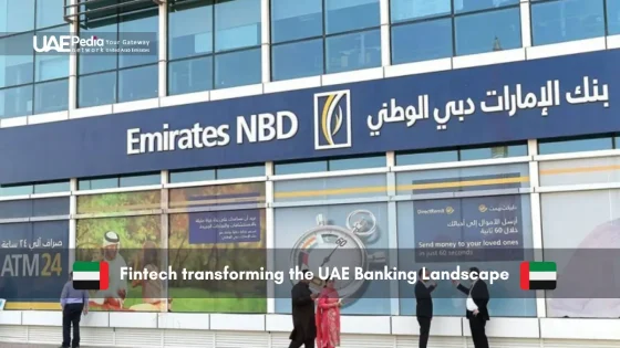 Emirates NBD branch showcasing fintech transformation in UAE banking