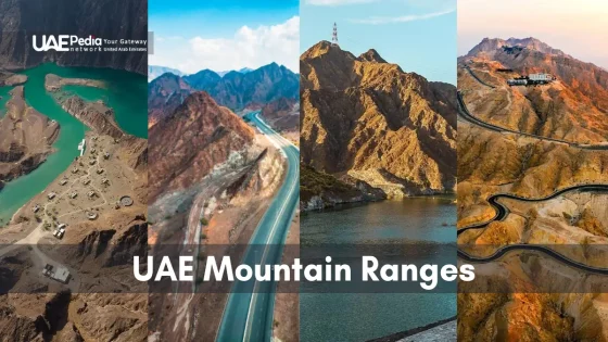 Majestic mountain peaks in the UAE, showcasing scenic views and natural beauty.