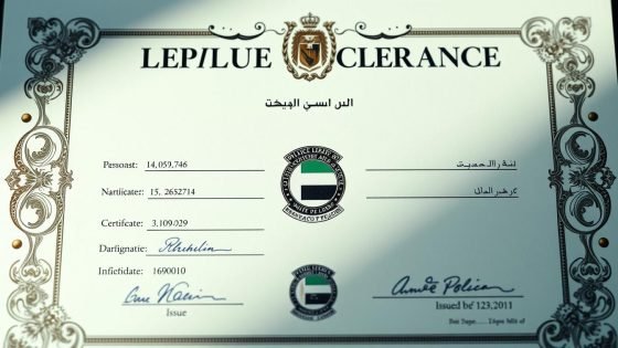 UAE Police Clearance Certificate