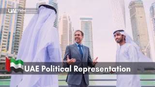 A meeting between business and political leaders in Dubai, highlighting UAE Political Representation.