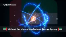 Abstract atomic structure symbolizing UAE’s atomic energy cooperation