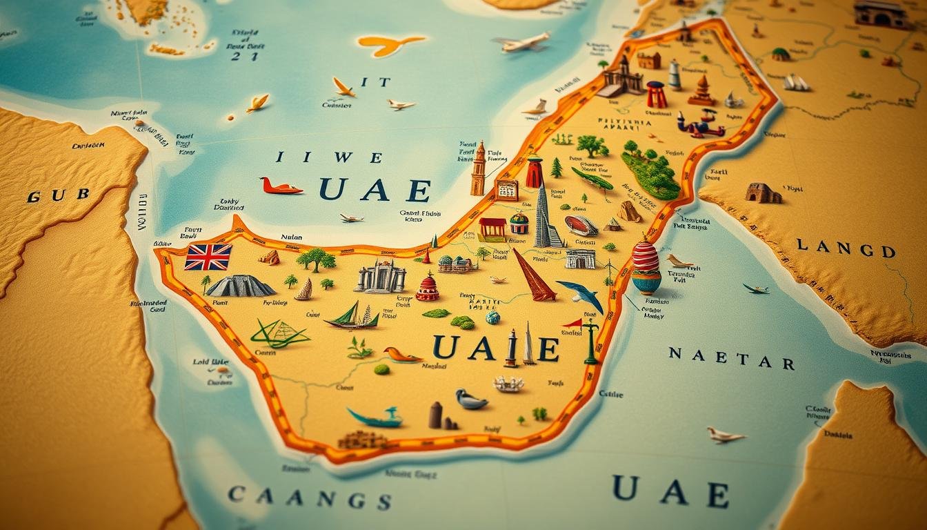 UAE geographic coordinates