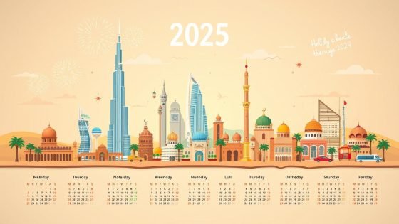 UAE holiday calendar for 2025