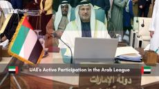 UAE delegate attending a formal meeting of the Arab League