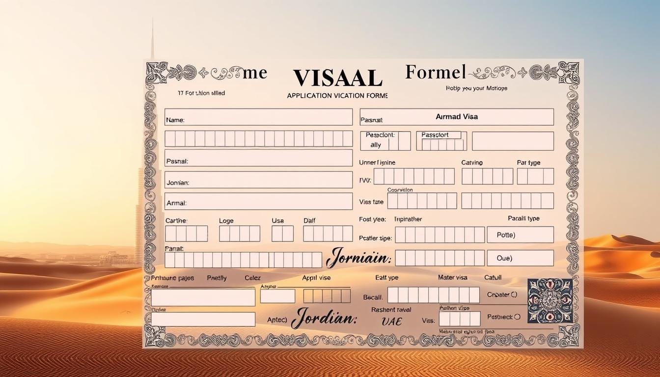 UAE visa application form for Jordanians