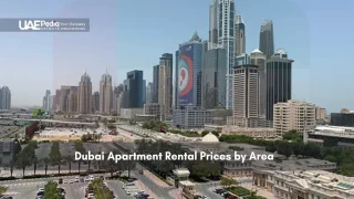 Dubai skyline showing various residential towers