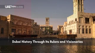Traditional wind-tower buildings along Dubai Creek heritage area