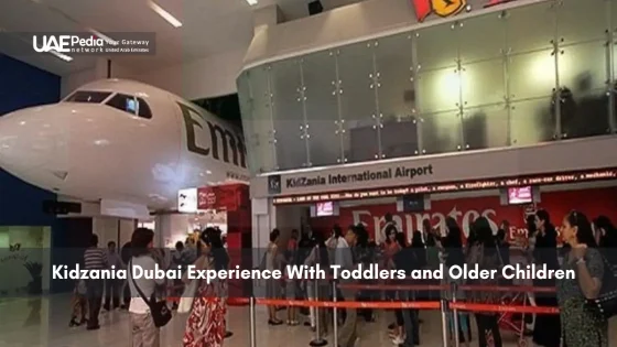 Kidzania Dubai with children experiencing interactive exhibits