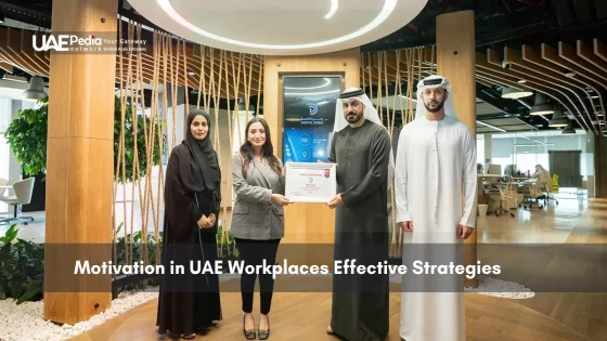 UAE employees receiving workplace recognition