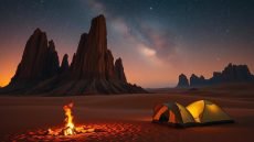 Overnight Desert Camping in UAE Desert