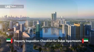 Aerial view of modern Dubai apartments and waterfront skyline