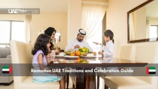Emirati family enjoying Iftar meal at home during Ramadan