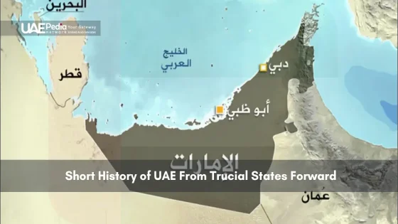 Political map of UAE and Gulf countries with major cities in Arabic