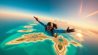 Skydiving Over the Palm Jumeirah Dubai