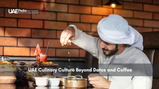 Emirati man preparing traditional meal at restaurant