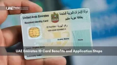 Close-up of UAE Emirates ID Card