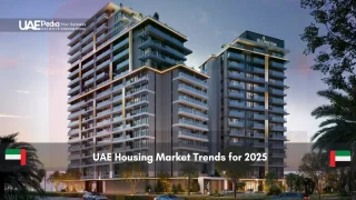 Modern UAE apartment buildings with 2025 housing trend focus