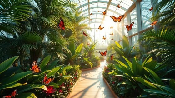 dubai butterfly garden indoor pavilion