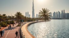 dubai water canal boardwalk path