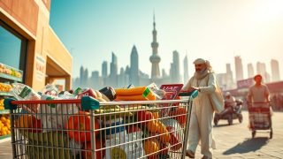 grocery shopping budget for family dubai
