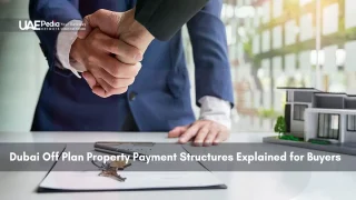 Business handshake near house model and contract showing off-plan payment deals