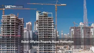 Construction site of high-rise buildings in Dubai